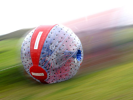 image of Harness Zorbing for Two - Was £74, Now £54