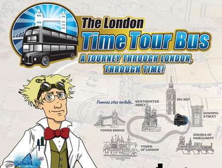 image of The London Time Tour Bus and Guide Book for Two, Was £49, Now £24