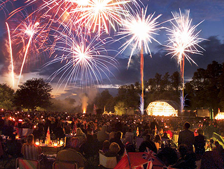 image of Outdoor Proms Concert With a Bottle of Bubbly